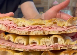 pizza con mortazza Clementi forni